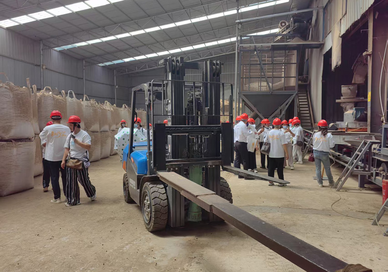 ROHA factory production scene for biomass equipment projects