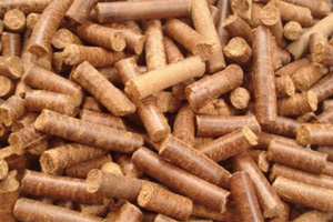 Coconut shell biomass pellets